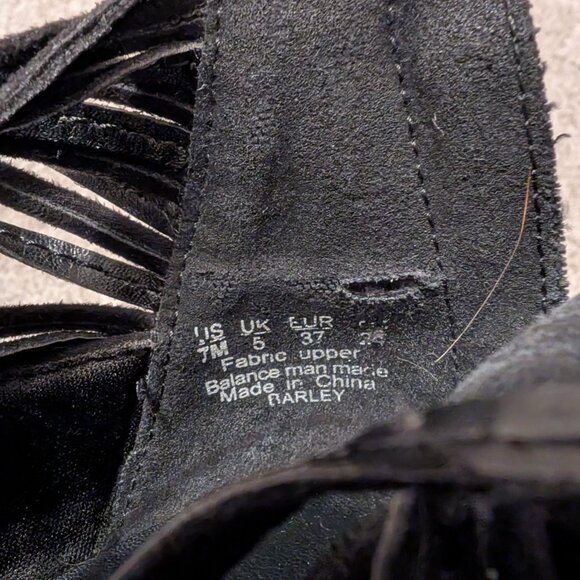 Fergalicious Black Fringe Bootie - Picture 4 of 5